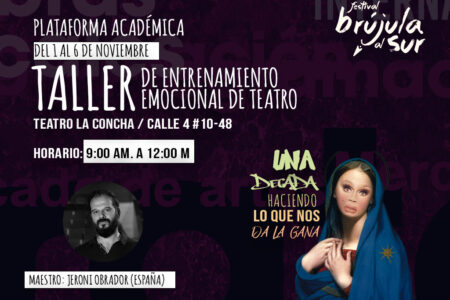Jeroni Obrador (España) – Taller de entrenamiento emocional de teatro.