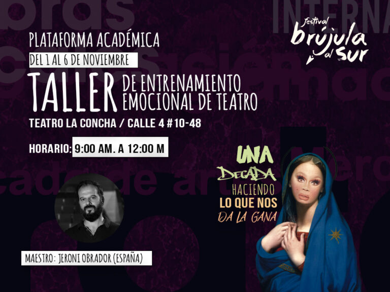 Jeroni Obrador (España) Taller de entrenamiento emocional de teatro