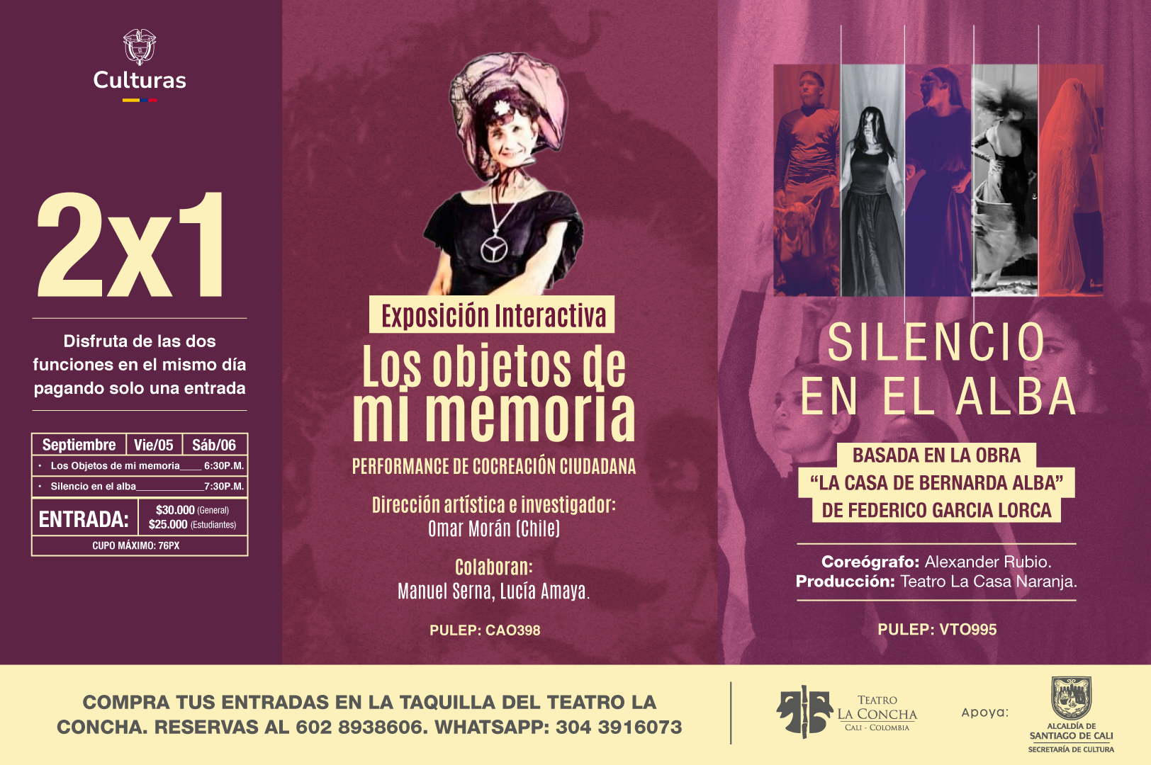 Los objetos de mi memoria y Silencio en el alba septiembre 2025