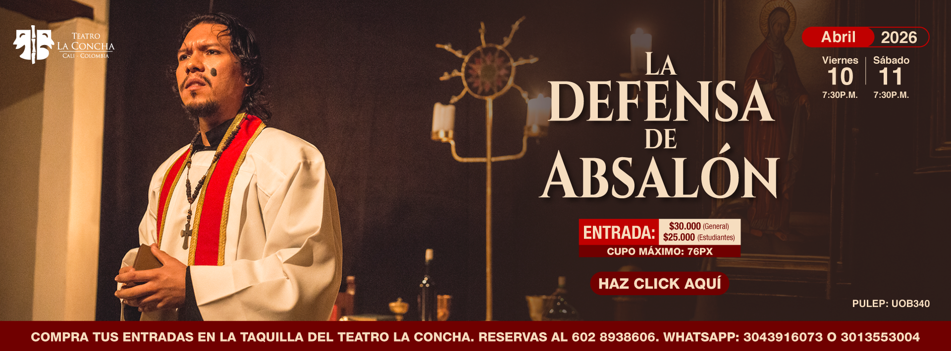 LA DEFENSA DE ABSALON ABRIL 2026