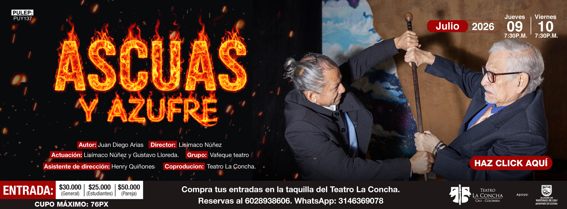 ascuas y azufre 9 y 10 de julio del 2026