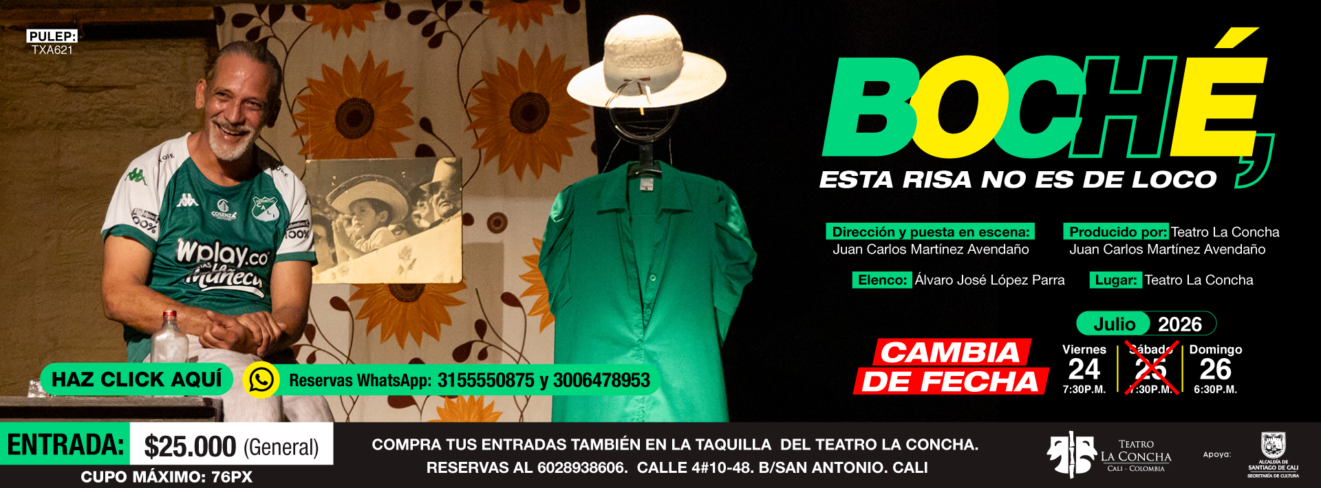BOCHE JULIO 24 Y 26