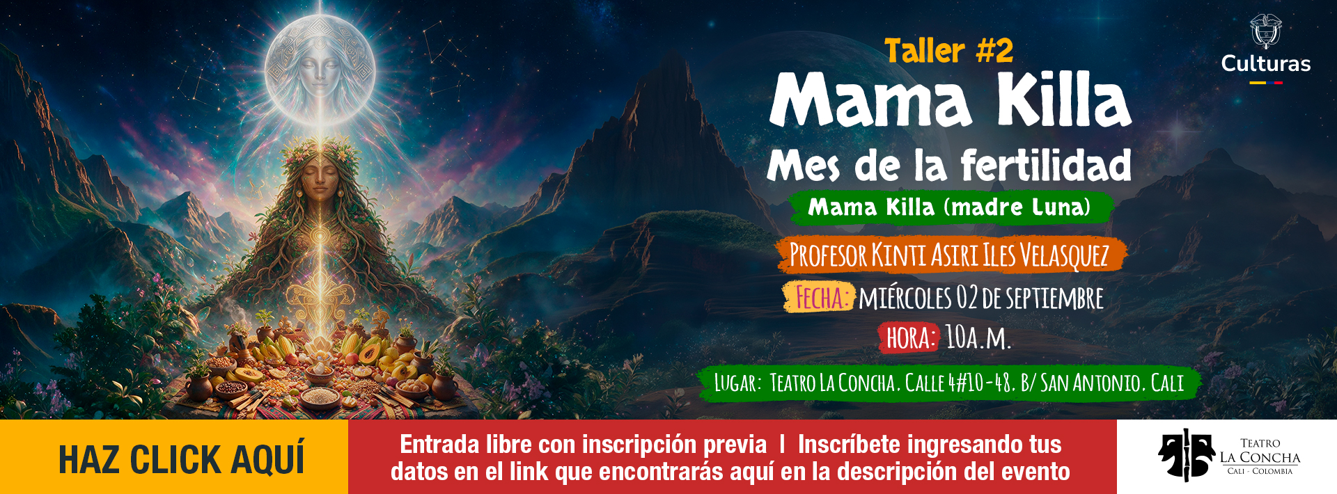 taller 2 mama kiya mes de la fertilidad septiemrbe 2 del 2026 a las 7:30pm